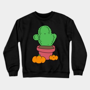 Cactus with Pumpkins Crewneck Sweatshirt